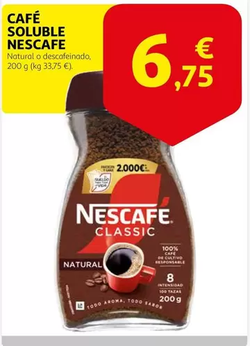Oferta de Nescafé - Café Soluble por 6,75€ en Alcampo