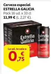 Oferta de Estrella Galicia - Cerveza Especial por 11,99€ en Alcampo
