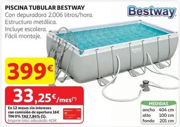 Oferta de Bestway - Piscina Tubular por 399€ en Alcampo