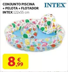 Oferta de Intex - Conjunto Piscina + Pelota + Flotador por 8,99€ en Alcampo