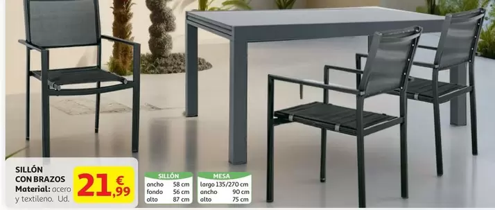 Oferta de Sillon Con Brazos por 21,99€ en Alcampo