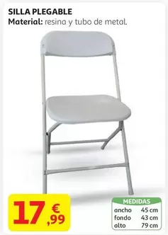 Oferta de Silla Plegable por 17,99€ en Alcampo