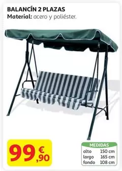 Oferta de Balancín 2 Plazas por 99,9€ en Alcampo