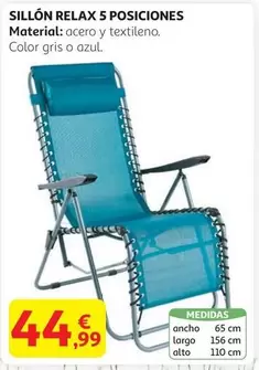Oferta de Relax - Sillon  5 Posiciones por 44,99€ en Alcampo