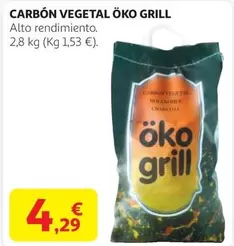 Oferta de Carbón Vegetal por 4,29€ en Alcampo