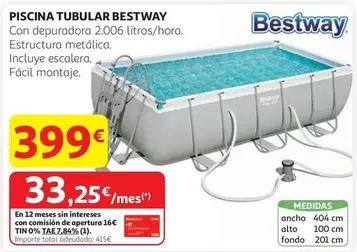 Oferta de Bestway - Piscina Tubular por 399€ en Alcampo