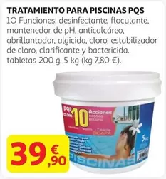 Oferta de PQS - Tratamiento Para Piscinas Pqs por 39,9€ en Alcampo