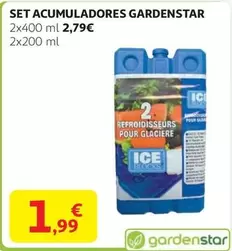 Oferta de Gardenstar - Set Acumuladores por 1,99€ en Alcampo