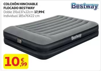 Oferta de Bestway - Colchon Hinchable Flocado por 10,99€ en Alcampo