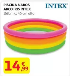 Oferta de Intex - Piscina 4 Aros Arco Iris por 14,99€ en Alcampo
