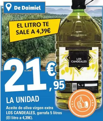 Oferta de Los Candeales - Aceite De Oliva Virgen Extra por 21,95€ en E.Leclerc