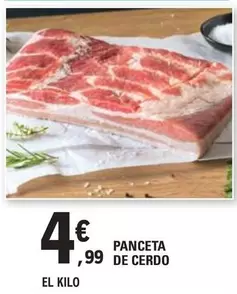 Oferta de Panceta De Cerdo por 4,99€ en E.Leclerc