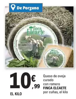 Oferta de Queso De Oveja Curado Con Romero por 10,99€ en E.Leclerc