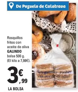 Oferta de Galindo - Rosquillos Fritos Con Aceite De Oliva por 3,99€ en E.Leclerc