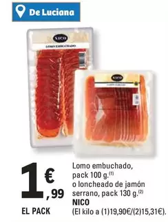 Oferta de Nico - Lomo Embuchado por 1,99€ en E.Leclerc