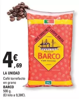 Oferta de Barco - Café Torrefacto En Grano por 4,69€ en E.Leclerc
