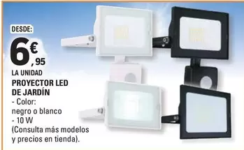 Oferta de Blanco - Proyector Led De Jardín por 6,95€ en E.Leclerc