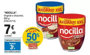 Oferta de Nocilla - Original O Chocomix por 7,4€ en E.Leclerc