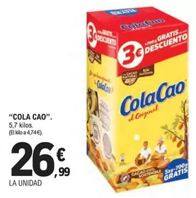 Oferta de Cola Cao - por 26,99€ en E.Leclerc