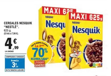 Oferta de Nestlé - Cereales Nesquik por 4,99€ en E.Leclerc