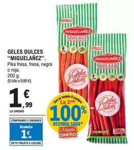 Oferta de Miguelañez - Geles Dulces por 1,99€ en E.Leclerc
