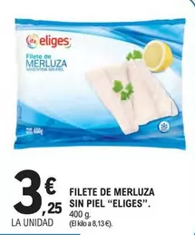 Oferta de Ifa Eliges - Filete De Merluza Sin Piel por 3,25€ en E.Leclerc