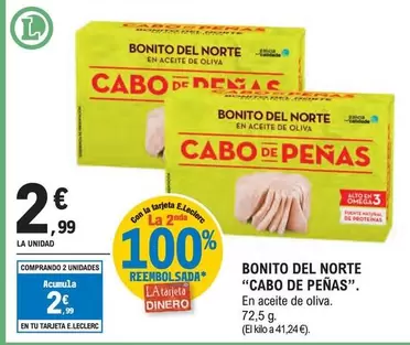 Oferta de Cabo de Peñas - Bonito Del Norte por 2,99€ en E.Leclerc