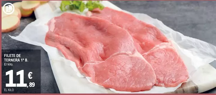 Oferta de Filet De Ternera por 11,89€ en E.Leclerc