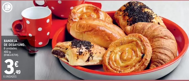 Oferta de Bandea De Desayuno por 3,49€ en E.Leclerc