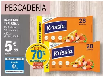 Oferta de Krissia - Barritas por 5,99€ en E.Leclerc