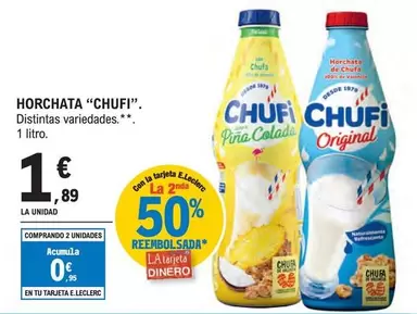 Oferta de Chufi - Horchata por 1,89€ en E.Leclerc