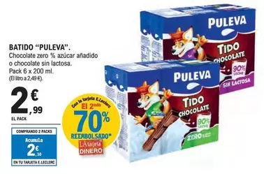 Oferta de Puleva - Batido por 2,99€ en E.Leclerc