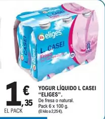 Oferta de Eliges - Yogur Liquido por 1,35€ en E.Leclerc