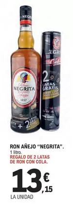 Oferta de Negrita - Ron Anejo por 13,15€ en E.Leclerc