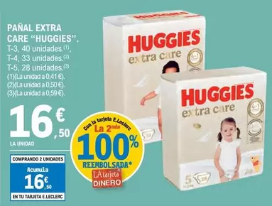 Oferta de Care - Pañal Extra por 16,5€ en E.Leclerc