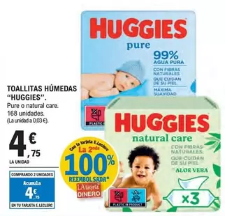 Oferta de Huggies - Toallitas Humedas por 4,75€ en E.Leclerc