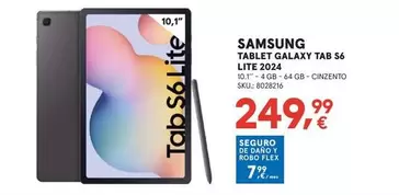 Oferta de Samsung -  Tablet Galaxy TAB S6 LIE por 249,99€ en Worten