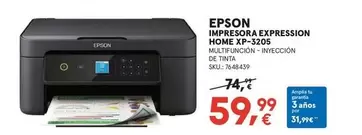 Oferta de Epson - Impresora Expression Home XP-3205 por 59,99€ en Worten