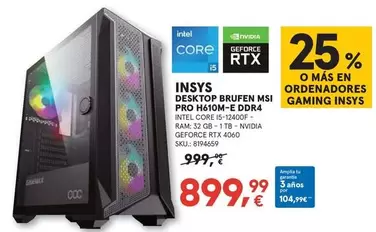 Oferta de Coc - Insys por 899,99€ en Worten