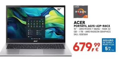 Oferta de Acer - Portátil Agis-42p-r8cx por 679,99€ en Worten