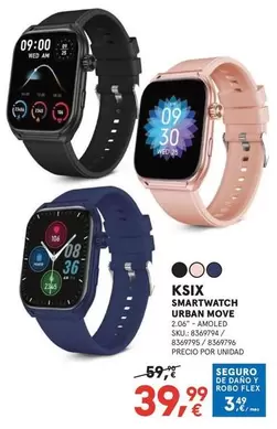 Oferta de Ksix - Smartwatch Urban Move por 39,99€ en Worten