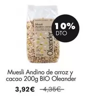 Oferta de Bio - Muesli Andino De Arroz Y Cacao por 3,92€ en NaturaSí
