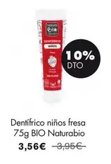 Oferta de Natura Bio - Dentifrico Ninos Fresa por 3,56€ en NaturaSí