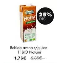 Oferta de Natumi - Bebida Avena S/gluten por 1,76€ en NaturaSí