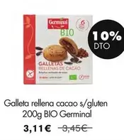 Oferta de Germinal - Galleta Rellena Cacao S/ Gluten por 3,11€ en NaturaSí