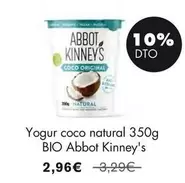 Oferta de Abbot Kinney'S  - Yogur Coco Natural por 2,96€ en NaturaSí