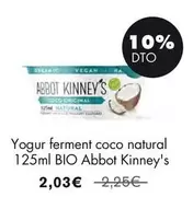 Oferta de Bio - Yogur Ferment Coco Natural Bio Abbot por 2,03€ en NaturaSí