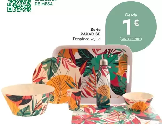 Oferta de Serie Paradise por 1€ en Rocasa