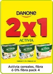 Oferta de Danone - Activia Cereales, Fibra O 0% Fibra por 1,89€ en Proxi
