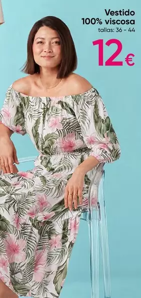 Oferta de Vestido 100% Viscosa por 12€ en Pepco